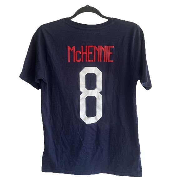 USMNT Weston McKennie #8 Navy T-Shirt New With Tags Youth Large - Picture 2 of 3